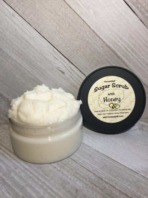 Emulsified Sugar Scrub with Honey - Pink Grapefruit